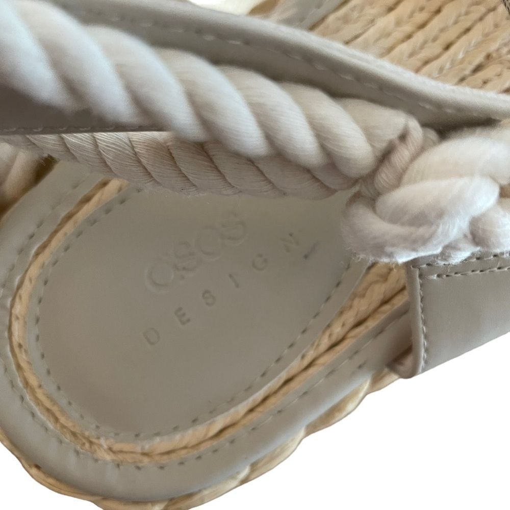 ASOS DESIGN Jagger Rope Espadrilles Cream Size 8 NEW - Picture 5 of 6